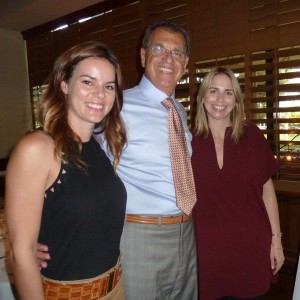 Nicole Gilberts and Sara Klein of Kobrand with Harry’s owner Garo Minassian. Photo by Frank Mangio