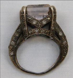 A ring is found on the remains of an as-yet unidentified female in the 19900 block of Lake Drive in Escondido last month. Sheriff’s investigators are seeking public assistance to identify her. Courtesy photo