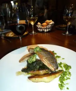 The prized dish at Dolce at the Highlands is the “Branzino” Italian style Sea Bass. Photo by Frank Mangio