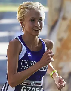 Carlsbad High School sophomore Hannah Hartwell is one of the top cross country runners in the state. Courtesy photo