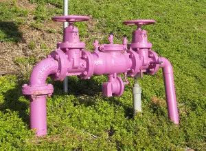 Carlsbad and other cities in San Diego County have been aggressive in expanding recycled water, or purple pipe, to combat reliance on imported water. Photo by Steve Puterski