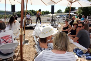 Ticketed guests enjoyed sips, tastes, live music and a view of rolling farmland.