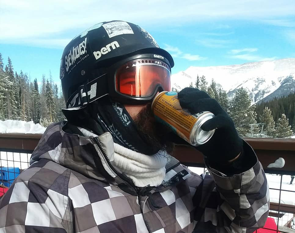 Beer on a mountain